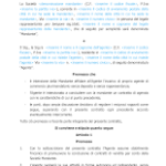 Contratto di agenzia fac simile PDF