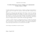 Credito d’imposta ricerca e sviluppo modello