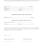 Delega ritiro cartella clinica PDF da scaricare