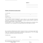 Dimissioni per giusta causa fac simile PDF da scaricare