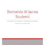 Domanda Laurea Unibo PDF da scaricare