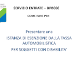 Modulo esenzione bollo auto disabili Abruzzo PDF da scaricare