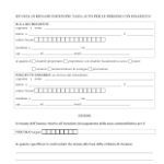 Modulo esenzione bollo auto disabili Valle d’Aosta PDF da scaricare