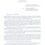 Lettera di congratulazioni fac simile PDF