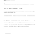 Lettera di messa in mora fac simile PDF