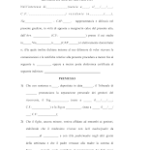 Richiesta mantenimento figli fac simile PDF