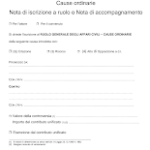 Nota iscrizione a ruolo giudice di pace PDF