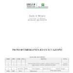 Piano emergenza ed evacuazione fac simile PDF