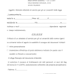 Richiesta attestato di servizio fac simile PDF da scaricare