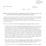 Richiesta Certificazione Unica fac simile PDF da scaricare