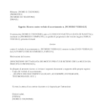 Ricorso multa fac simile PDF