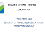 Modulo rimborso bollo auto Abruzzo PDF da scaricare