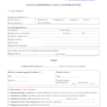 Modulo rimborso bollo auto Toscana PDF da scaricare