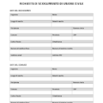 Scioglimento unione civile fac simile PDF