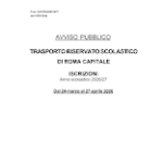 Trasporto Scolastico Roma PDF da scaricare